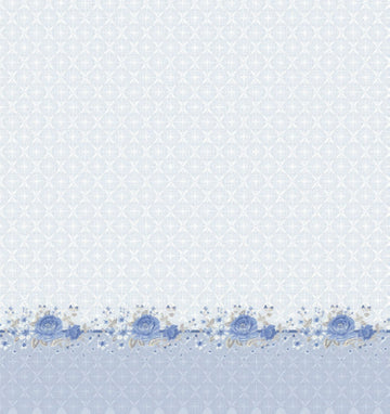 Set lenzuola in Flanella con Trattamento Antipilling - Flori Blu